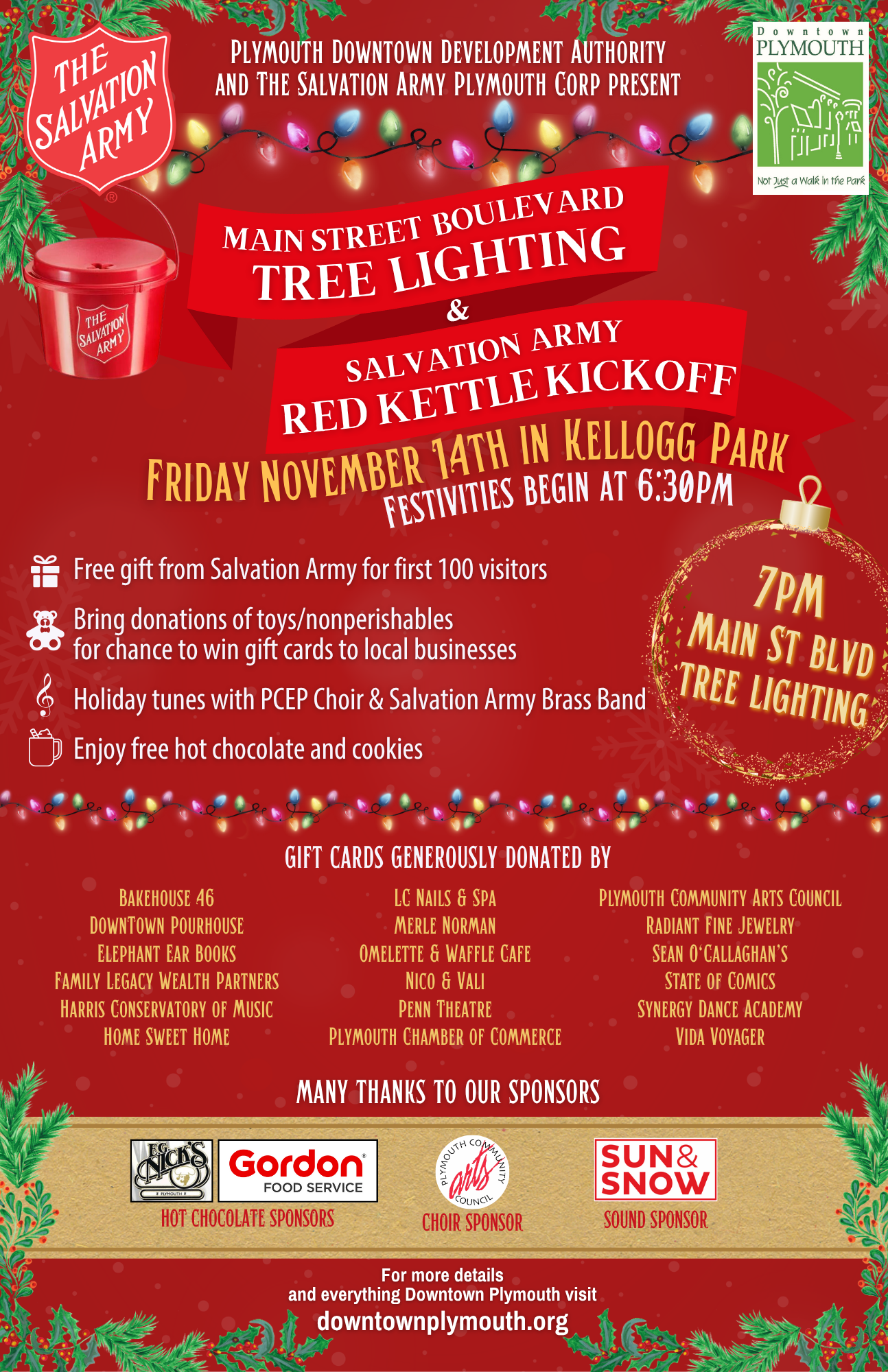 Red Kettle Kick Off Poster 2025