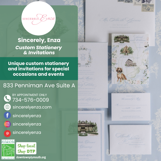Sincerely, Enza Downtown Plymouth Michigan 48170