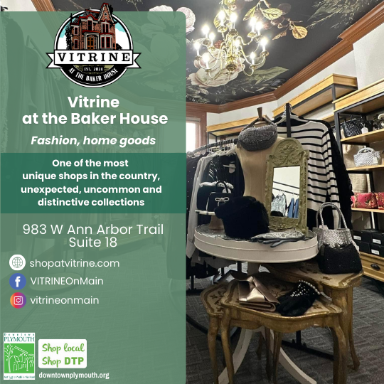 Vitrine on Main Downtown Plymouth Michigan 48170