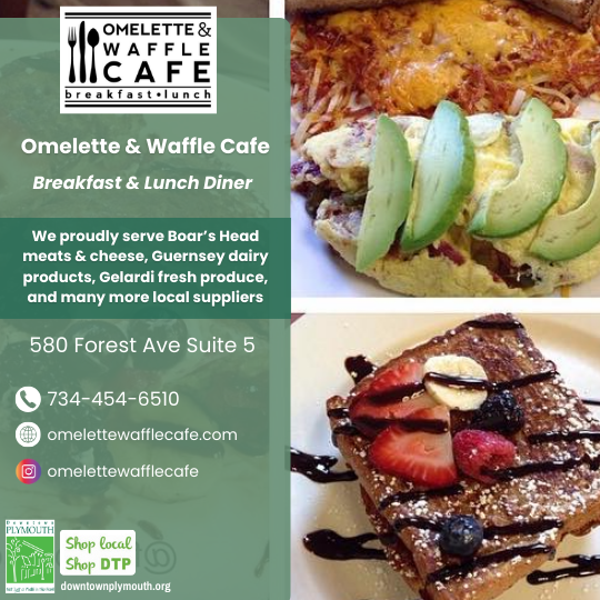 Omelette and Waffle Cafe Downtown Plymouth 48170