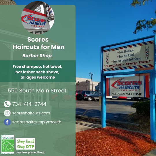 Scores Haircuts for Men Downtown Plymouth MI 48170